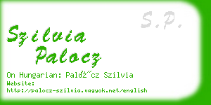 szilvia palocz business card